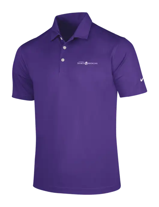 NIKE Purple Dri-Fit Vertical Mesh Polo w/Espanola Logo