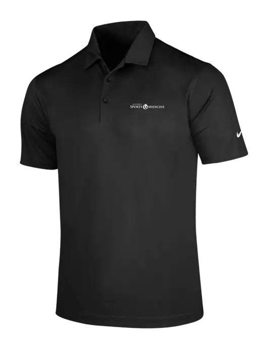 NIKE Black Dri-Fit Vertical Mesh Polo w/Espanola Logo