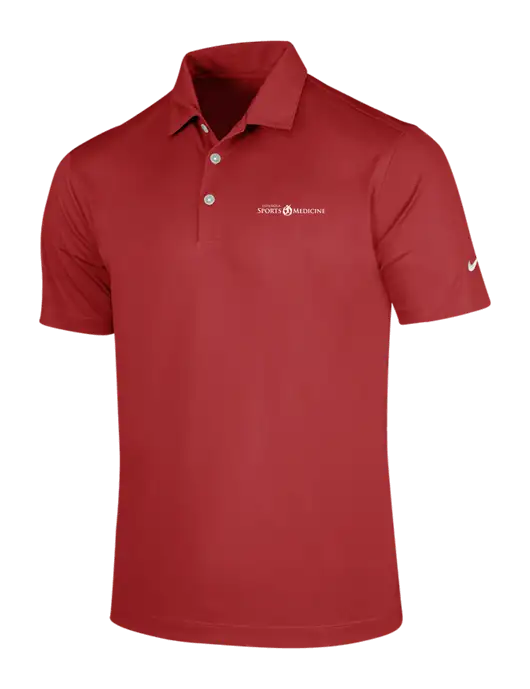NIKE Red Dri-Fit Vertical Mesh Polo w/Espanola Logo