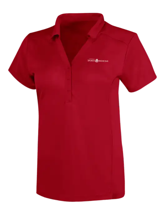 OGIO Red Womens Framework Polo w/Espanola Logo