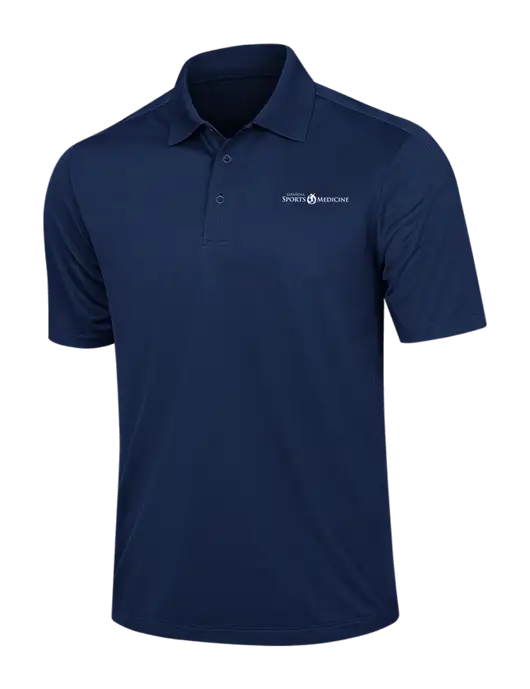Dark Navy Diamond Textured Jacquard Polo w/Espanola Logo