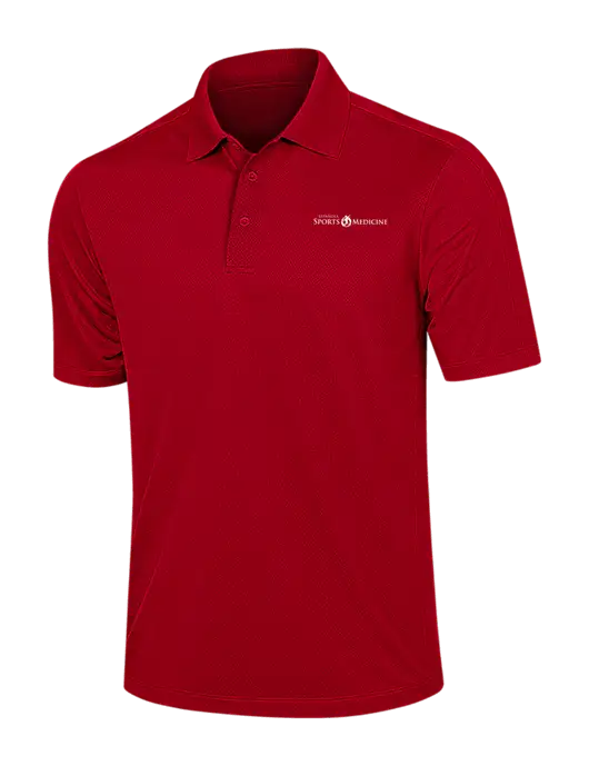 Red Diamond Textured Jacquard Polo w/Espanola Logo