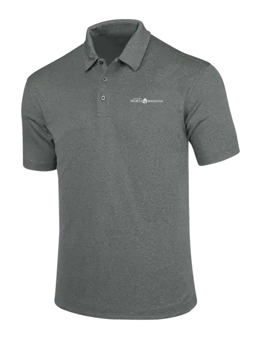 Charcoal Trace Heather Polo w/Espanola Logo