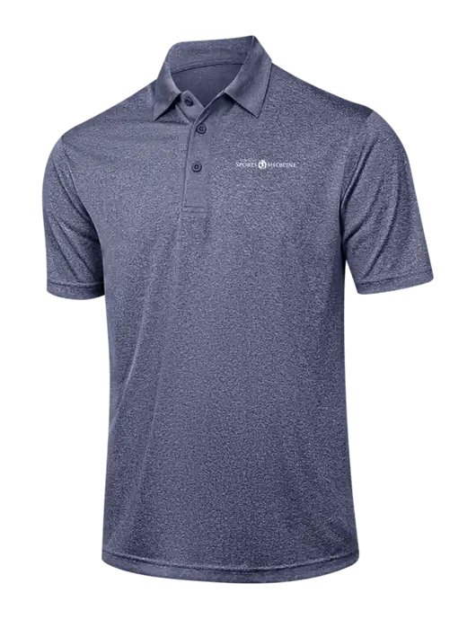 Navy Heather Contender Polo w/Espanola Logo
