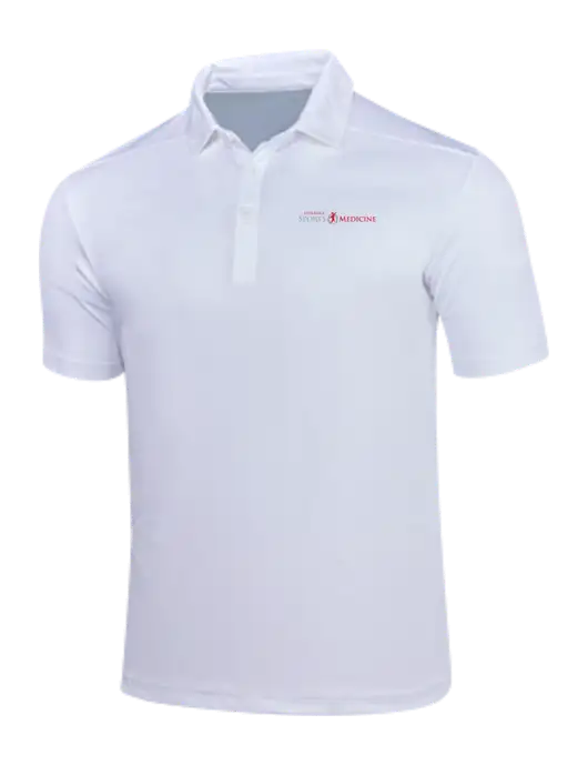 White Posi-UV Pro Polo w/Espanola Logo