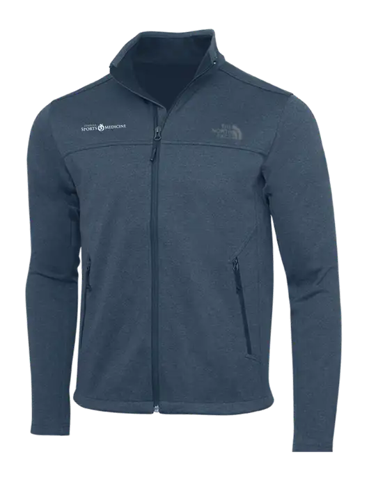 North Face Light Navy Heather Ridgewall Soft Shell Jacket w/Espanola Logo