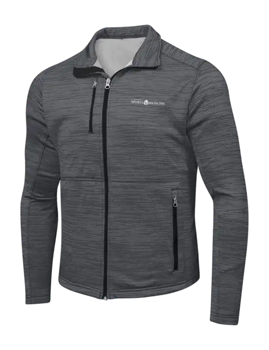 Dark Grey Digi Stripe Fleece Jacket w/Espanola Logo