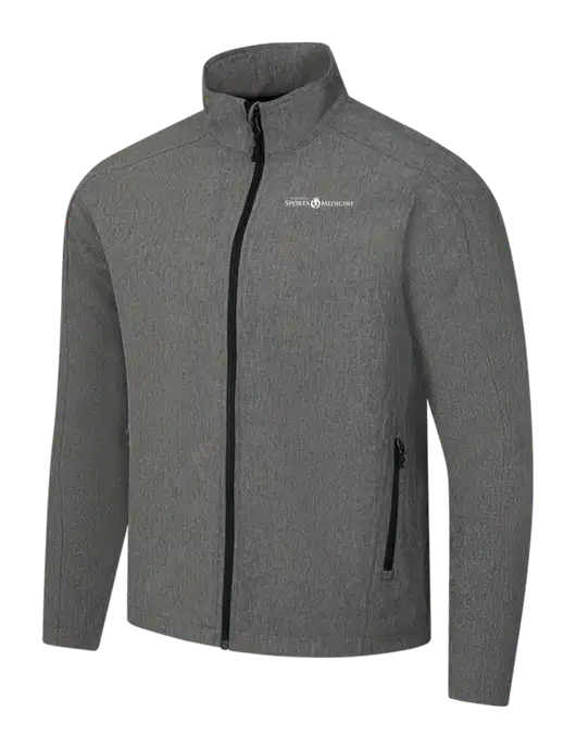 Medium Grey Heather Core Soft Shell Jacket w/Espanola Logo