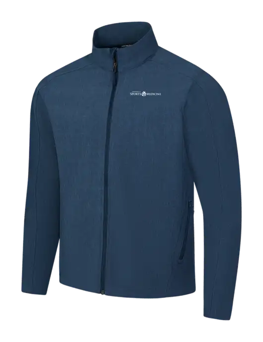 Navy Heather Core Soft Shell Jacket w/Espanola Logo