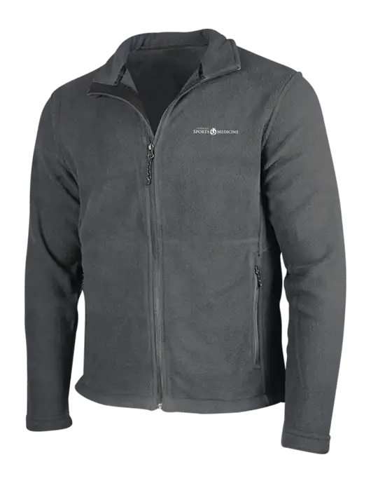 Dark Grey Fleece Jacket w/Espanola Logo