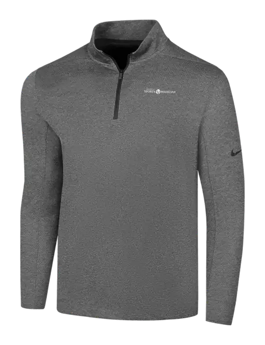 NIKE Dark Grey Heather Dry 1/2 Zip Cover-Up w/Espanola Logo