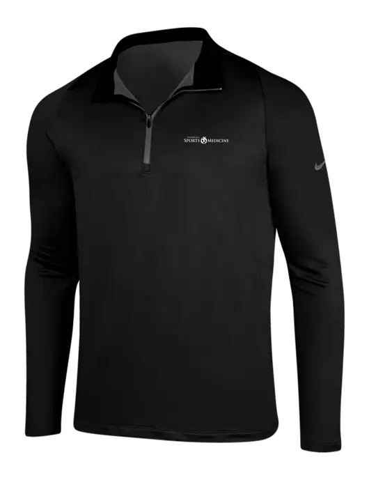 NIKE Black/Dark Grey Dry-Fit Stretch 1/2 Zip Cover-Up w/Espanola Logo