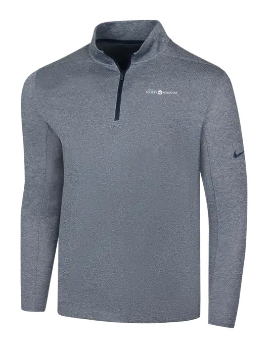 NIKE Navy Heather Dry 1/2 Zip Cover-Up w/Espanola Logo