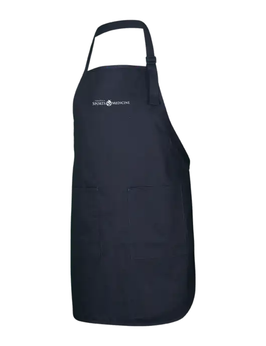 Full-Length Black Apron With Pockets w/Espanola Logo