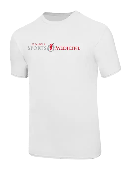 Ring Spun White 4.5 oz T-Shirt w/Espanola Logo