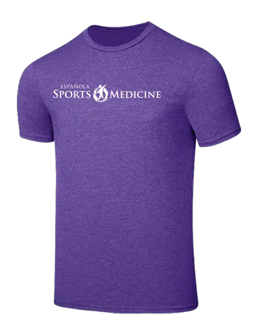 Seriously Soft Heathered Purple T-Shirt w/Espanola Logo