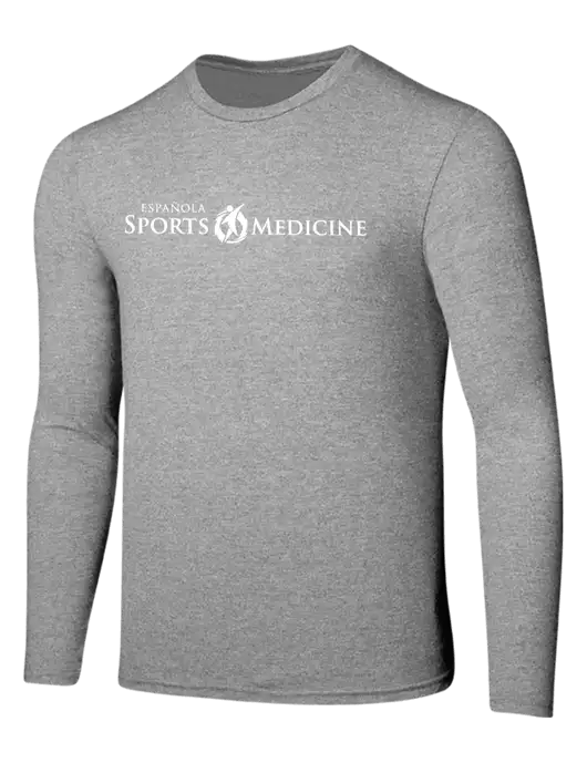 Seriously Soft Light Heathered Grey Long Sleeve T-Shirt w/Espanola Logo