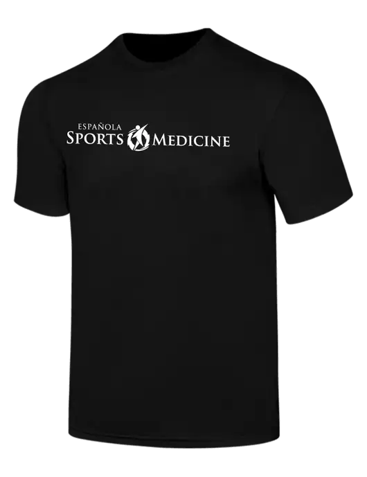 Simply Soft Black 4.5oz  Poly/Combed Ring Spun Cotton T-Shirt w/Espanola Logo