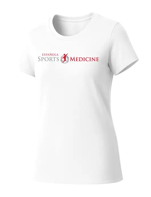 Womens Seriously Soft White T-Shirt w/Espanola Logo