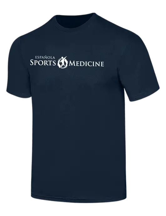 Simply Soft Navy 4.5oz  Poly/Combed Ring Spun Cotton T-Shirt w/Espanola Logo