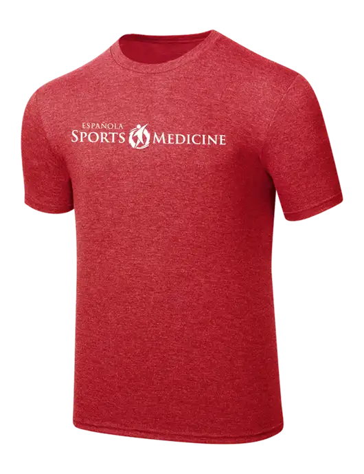 Simply Soft Red Frost 4.5oz  Poly/Combed Ring Spun Cotton T-Shirt w/Espanola Logo
