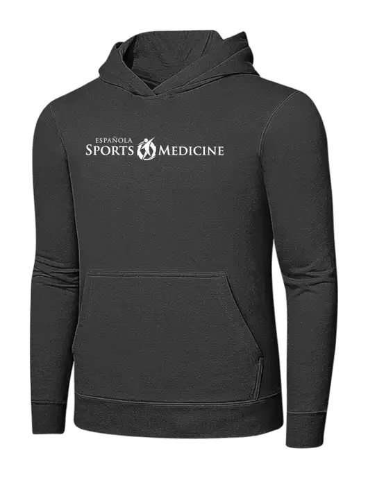 Charcoal 7.8 oz Ring Spun Hooded Sweatshirt w/Espanola Logo