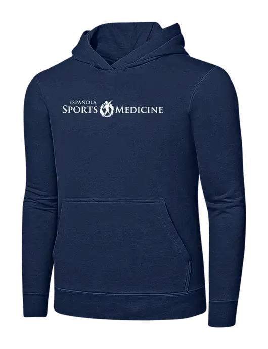 Navy 7.8 oz Ring Spun Hooded Sweatshirt w/Espanola Logo