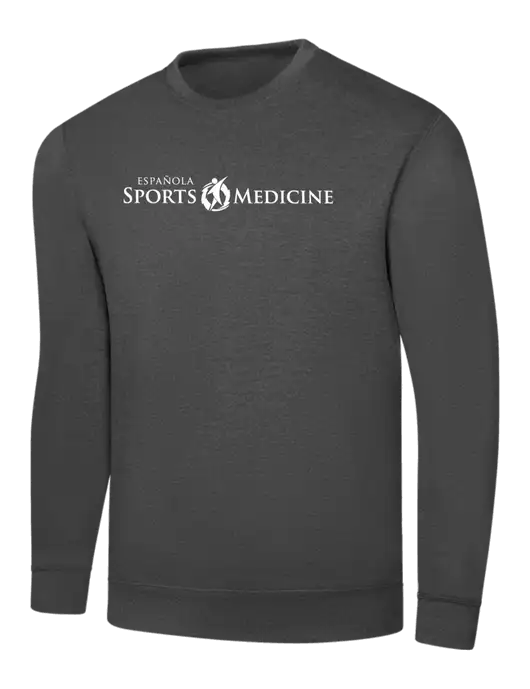 Charcoal 7.8 oz Ring Spun Crew Sweatshirt w/Espanola Logo