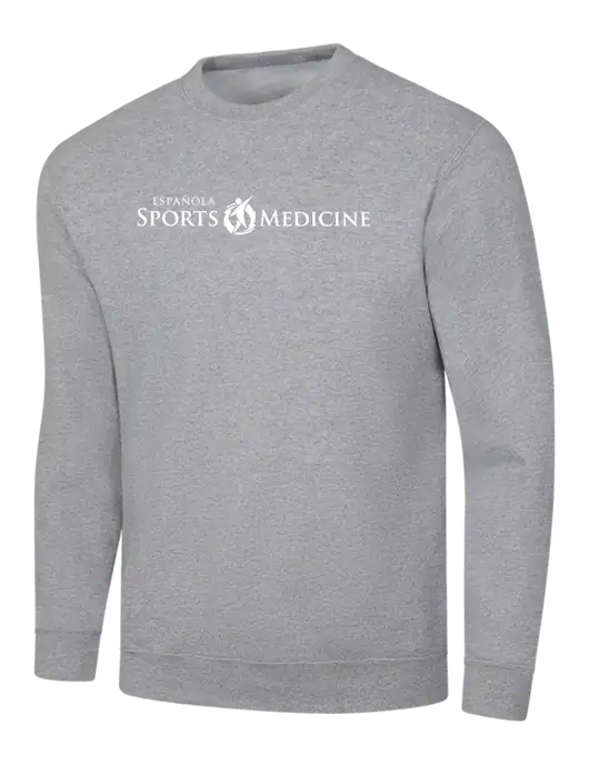 Light Grey Heather 7.8 oz Ring Spun Crew Sweatshirt w/Espanola Logo