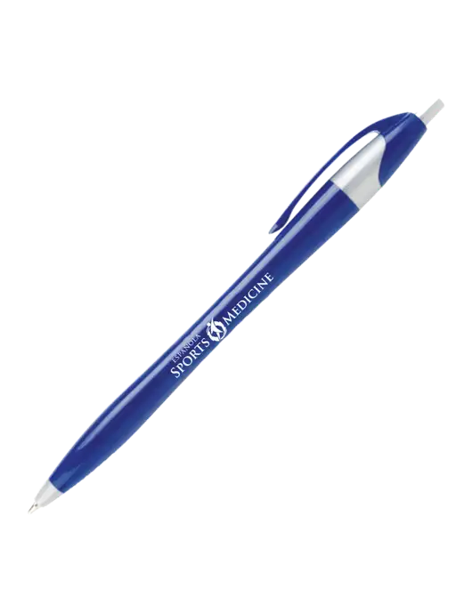Novella Navy/Silver Corporate Pen- Blue Ink w/Espanola Logo