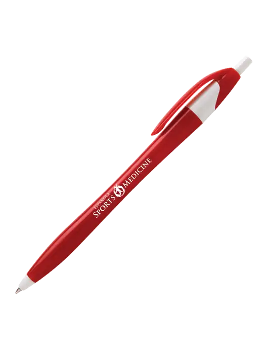 Novella Red/White Executive Pen - Blue Ink w/Espanola Logo