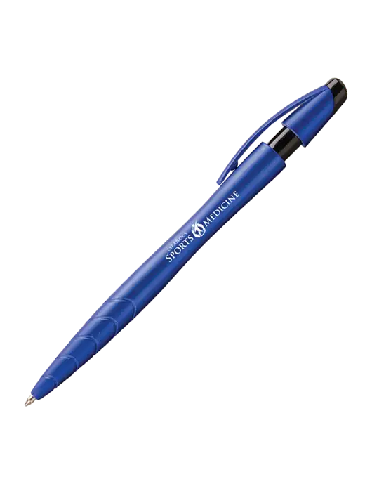 Awali Blue Metallic Pen - Black Ink w/Espanola Logo