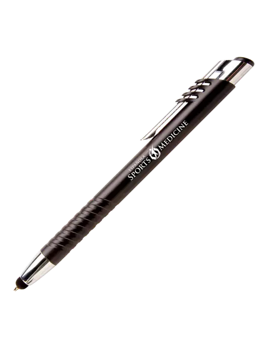 Schirhart Black Stylus Pen - Blue Ink w/Espanola Logo