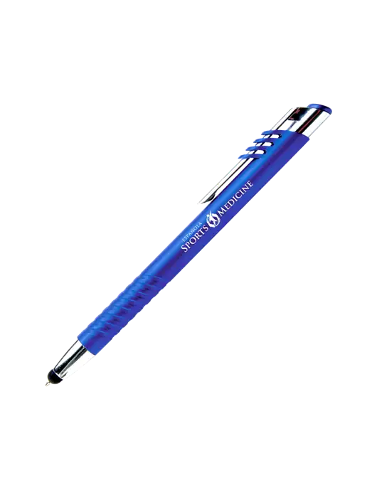 Schirhart Blue Stylus Pen - Blue Ink w/Espanola Logo