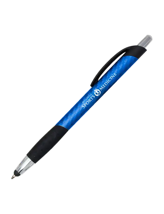 Sunray Blue Stylus Pen - Black Ink w/Espanola Logo
