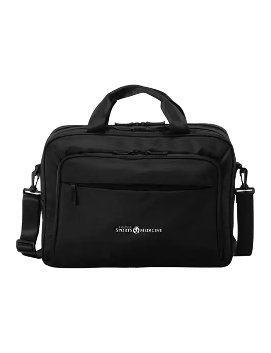 Travel Exec Black Laptop Briefcase w/Espanola Logo