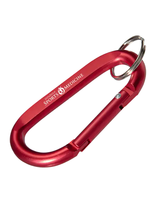 Red Carabiner & Key Ring w/Espanola Logo