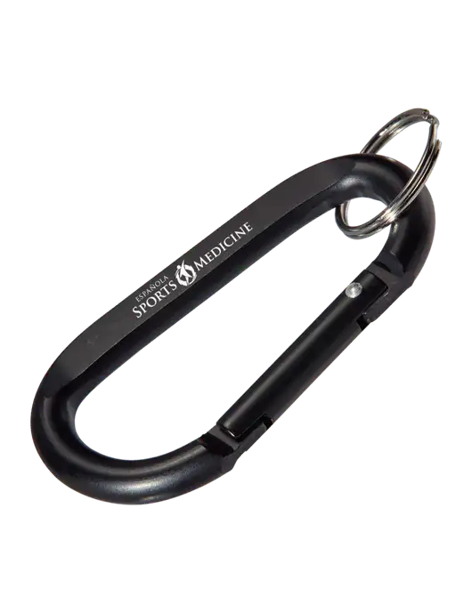 Black Carabiner & Key Ring w/Espanola Logo