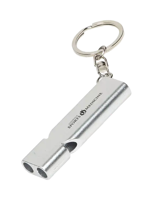 Quick Alert Silver Safety Whistle w/Espanola Logo