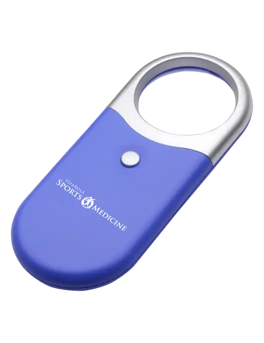 Compact Blue Magnifier Light w/Espanola Logo