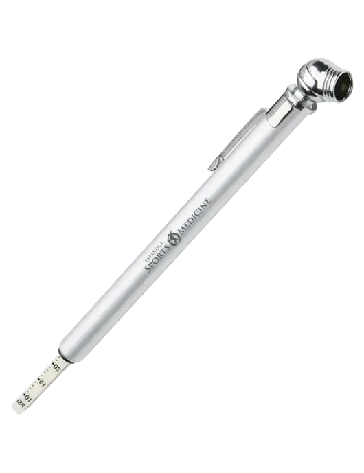 Quick View Silver Tire Gauge w/Espanola Logo