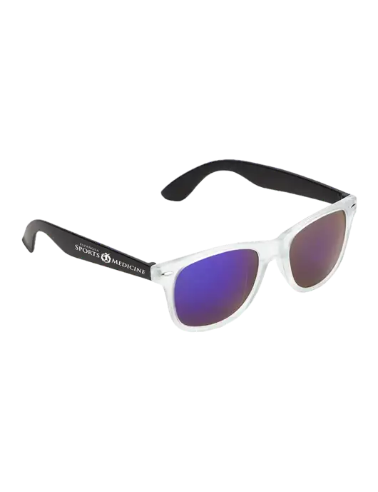 Key West Black Mirrored Sunglasses w/Espanola Logo