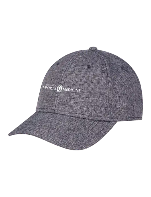 Heather Charcoal Structured Linen Look Cap Hook & Loop w/Espanola Logo