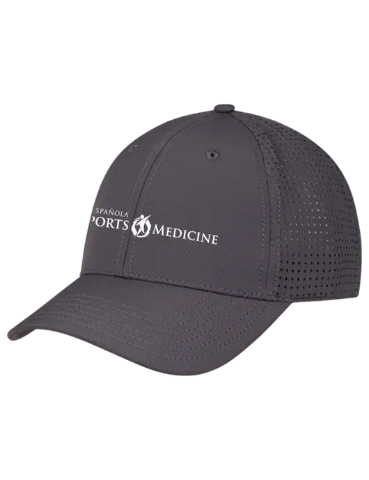 Charcoal Performance Stretchable Cap Hook & Loop w/Espanola Logo