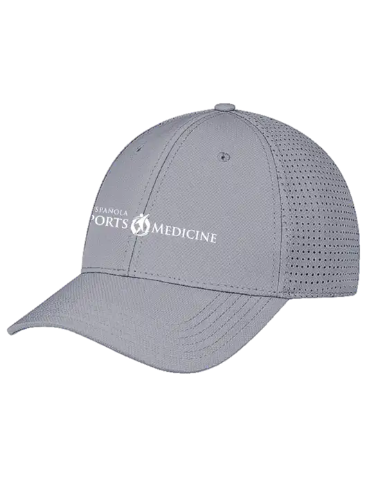 Grey Performance Stretchable Cap Hook & Loop w/Espanola Logo