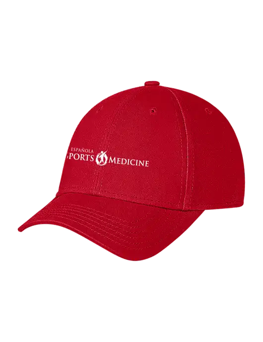 Red Structured Soft Snap Closure Hook & Loop Cap w/Espanola Logo