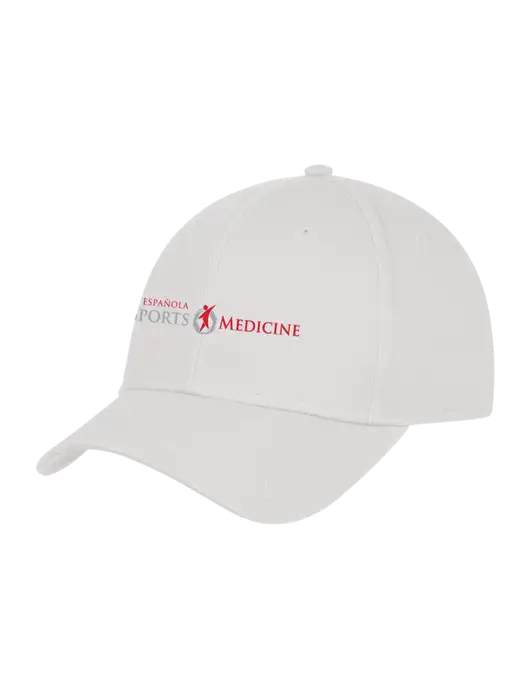 White Structured Cap Hook & Loop w/Espanola Logo