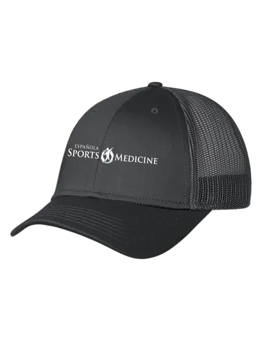 Charcoal Mesh Trucker Cap Snap Back w/Espanola Logo