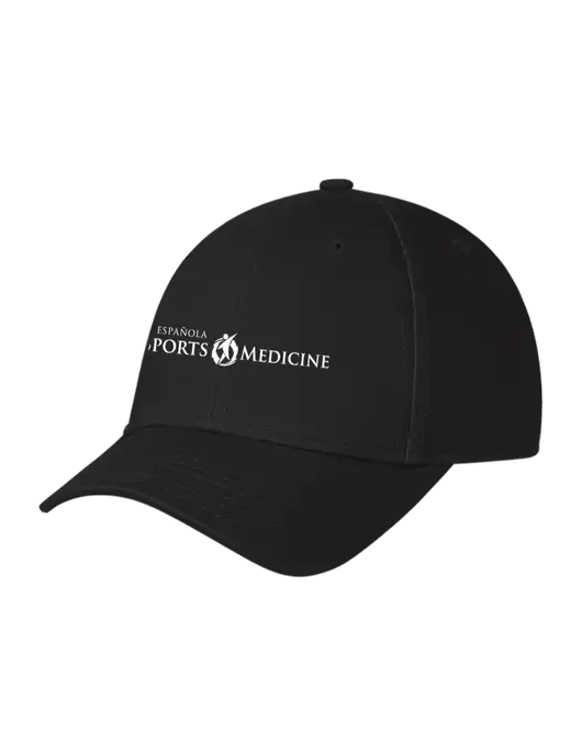 Black Structured Cap Hook & Loop w/Espanola Logo