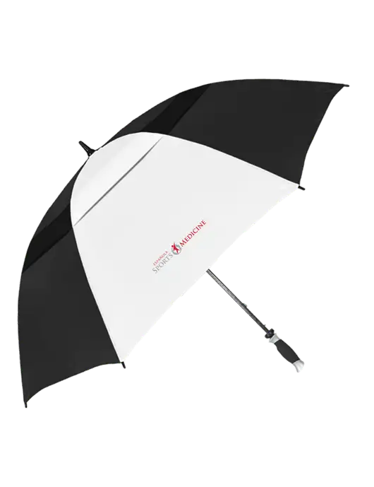 Black/White Vented Typhoon Tamer Golf Umbrella w/Espanola Logo